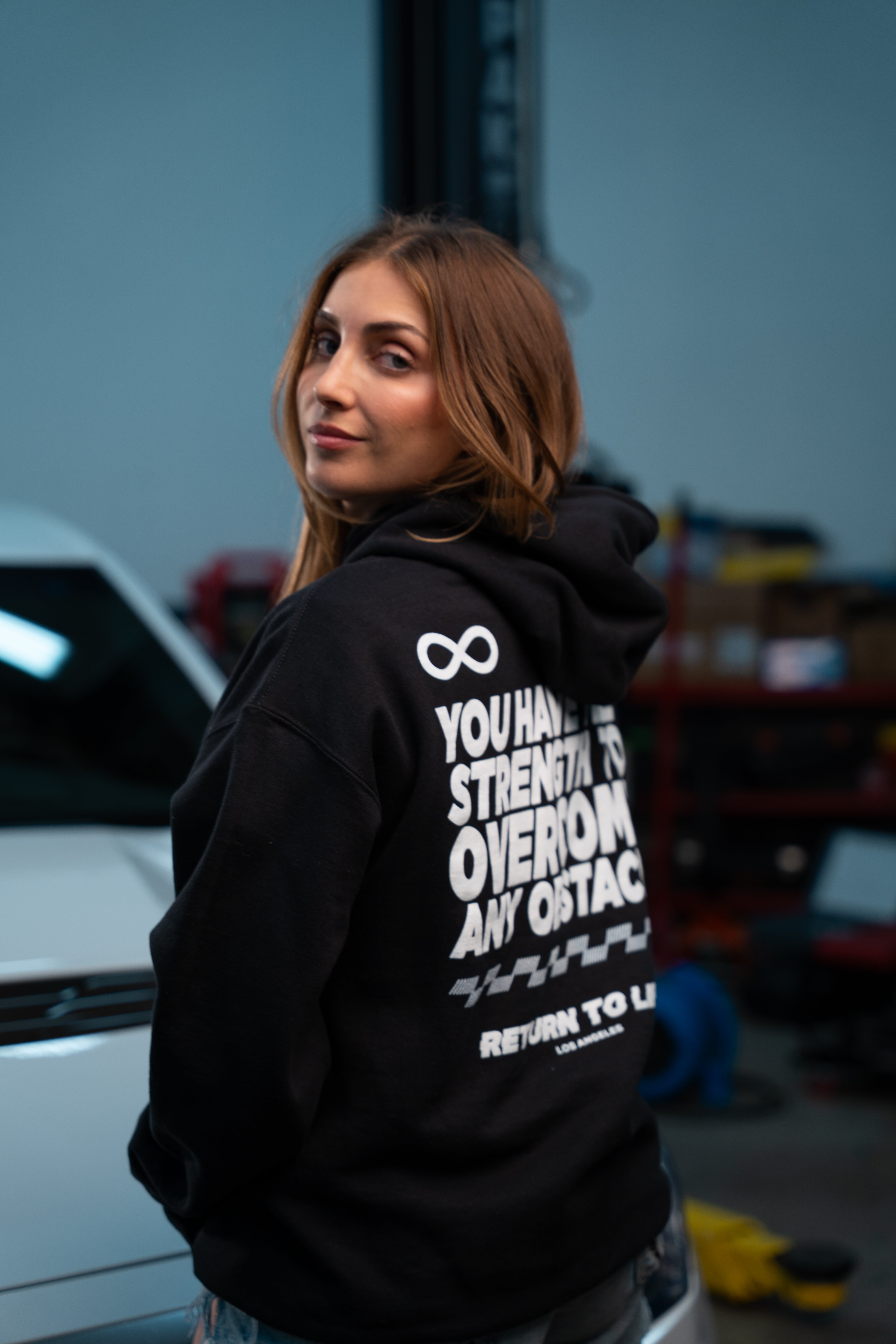 Overcomer | BLACK HOODIE – Hartford Racing