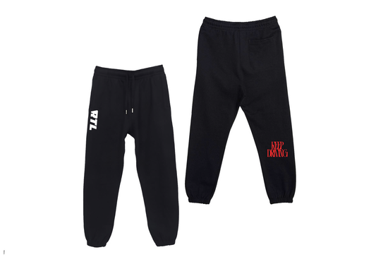 KEEP DRIVING | BLACK SWEATPANT